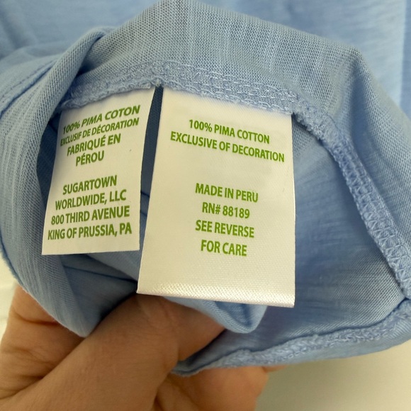 NWT Lilly Pulitzer Etta Scoop-Neck - Jacaranda Blue - Picture 5 of 5